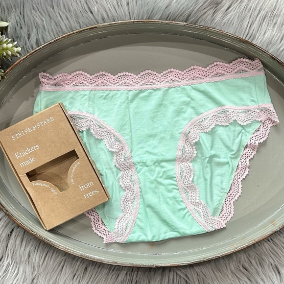 Free People Other - Free People Stripe & Stare Modal Blend Mint/Pink Knicker Size Small ($28)‎